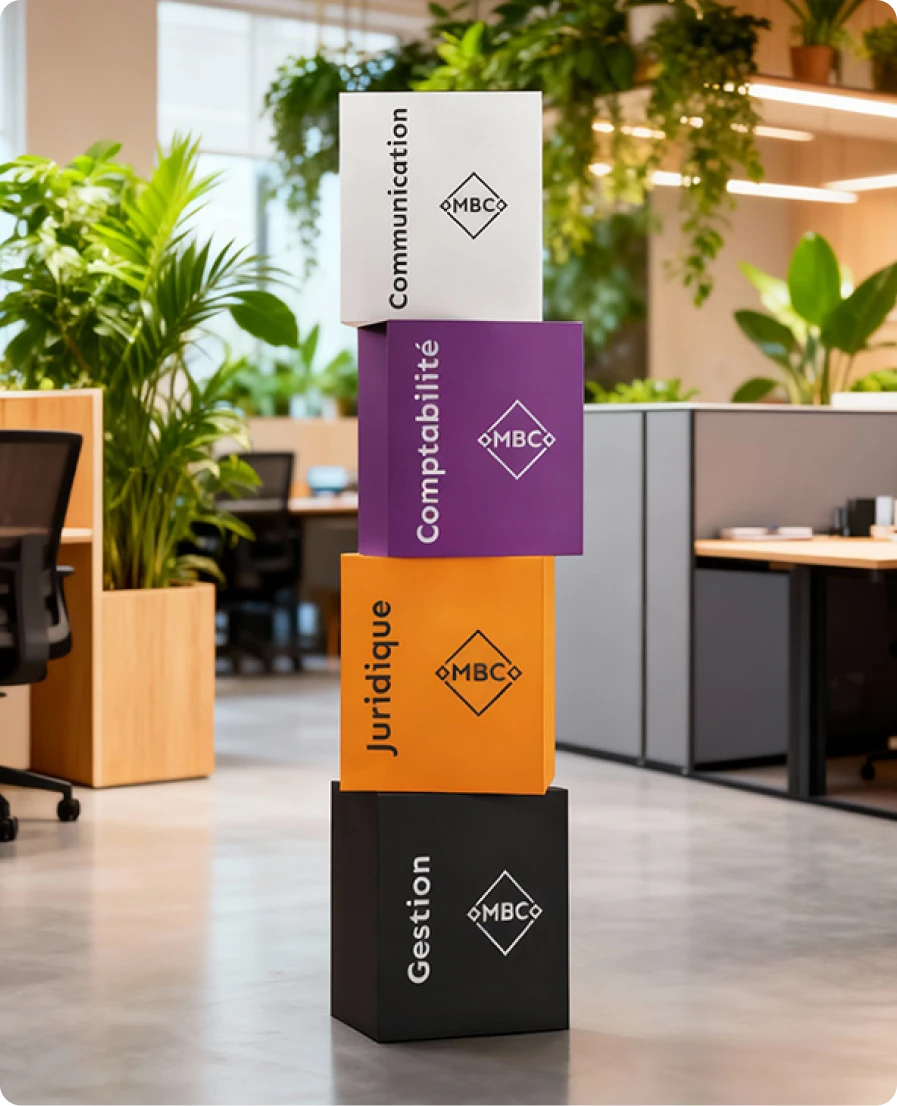 Boîte empilée, Conseil en communication, comptabilité, juridique, gestion - Ma boîte conseil