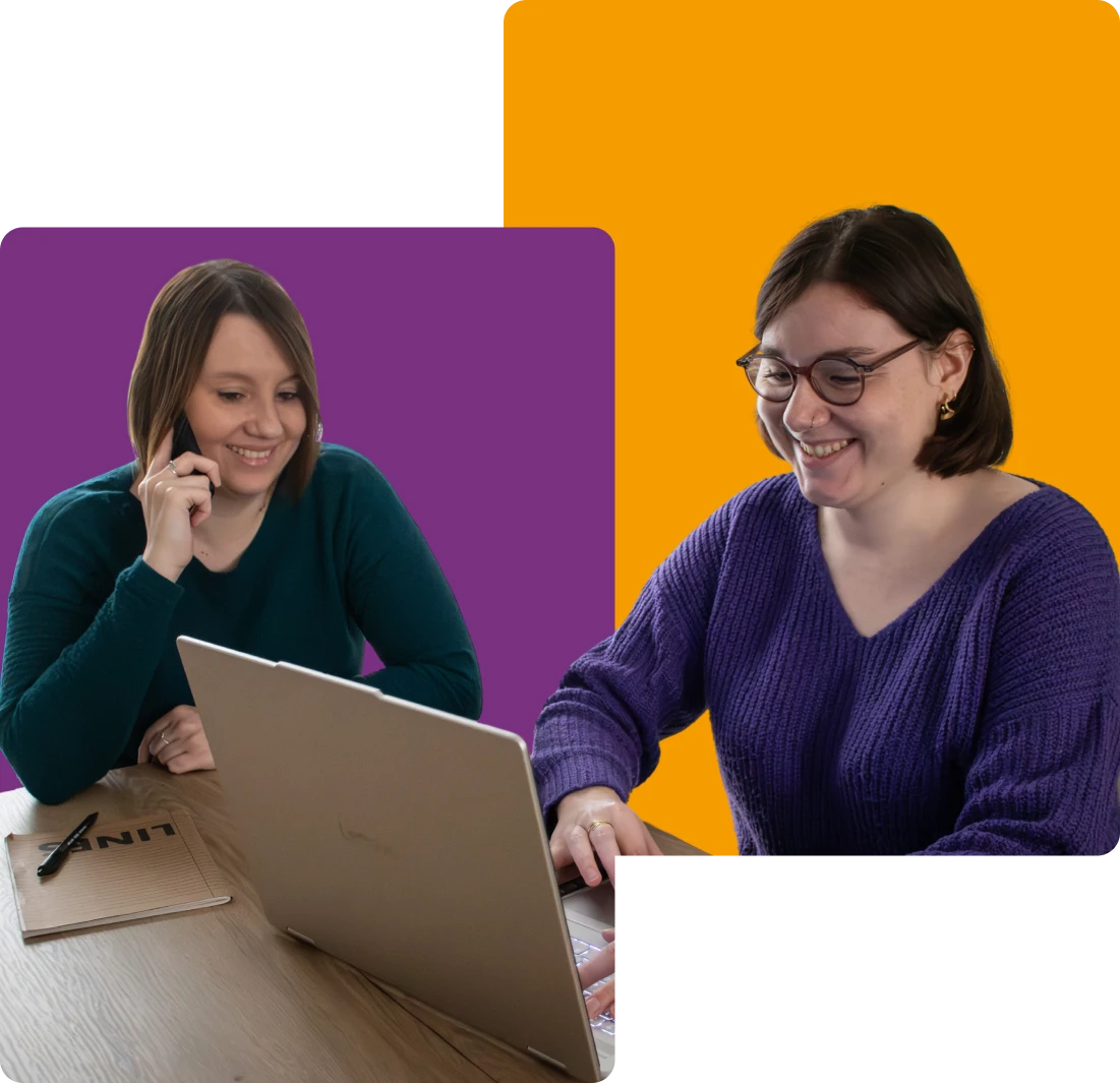 Photo des deux créatrices Clémence et Mathilde